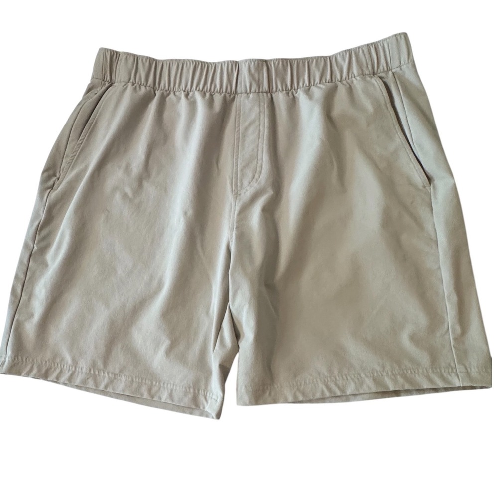 Rhoback Mens XXL Khaki Performance Active Shorts Mesh Lined MESH0001-0000-A0001